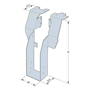 Simpson Strong-Tie DGT2.37/14 (2-5/16" x 14") Top-Flange Fire Wall Hanger for Engineered Wood - 2