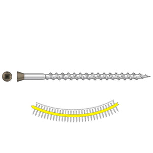 Simpson Strong-Tie DTH212S305BR05 (#7 x 2") Trim-Head Collated Screw, Sharp Point, Type 305, Brown 05 (25 Pack)