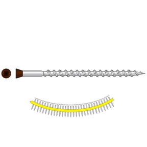 Simpson Strong-Tie DTH212S305RD01 (#7 x 3") Trim-Head Collated Screw, Sharp Point, Type 305, Red 01 (25 Pack)
