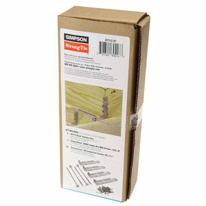 Simpson Strong-Tie DTT1Z-KT (1-1/2" x 7-1/8") 14 Gauge Deck Tension Tie - ZMAX Finish (4 Pack) - 3