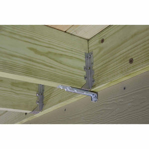 Simpson Strong-Tie DTT1Z-KT (1-1/2" x 7-1/8") 14 Gauge Deck Tension Tie - ZMAX Finish (4 Pack) - 4
