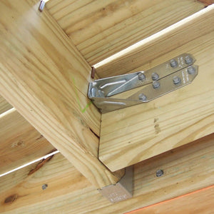 Simpson Strong-Tie DTT2Z Deck Tension Tie with 1.5" SDS Screws - 5