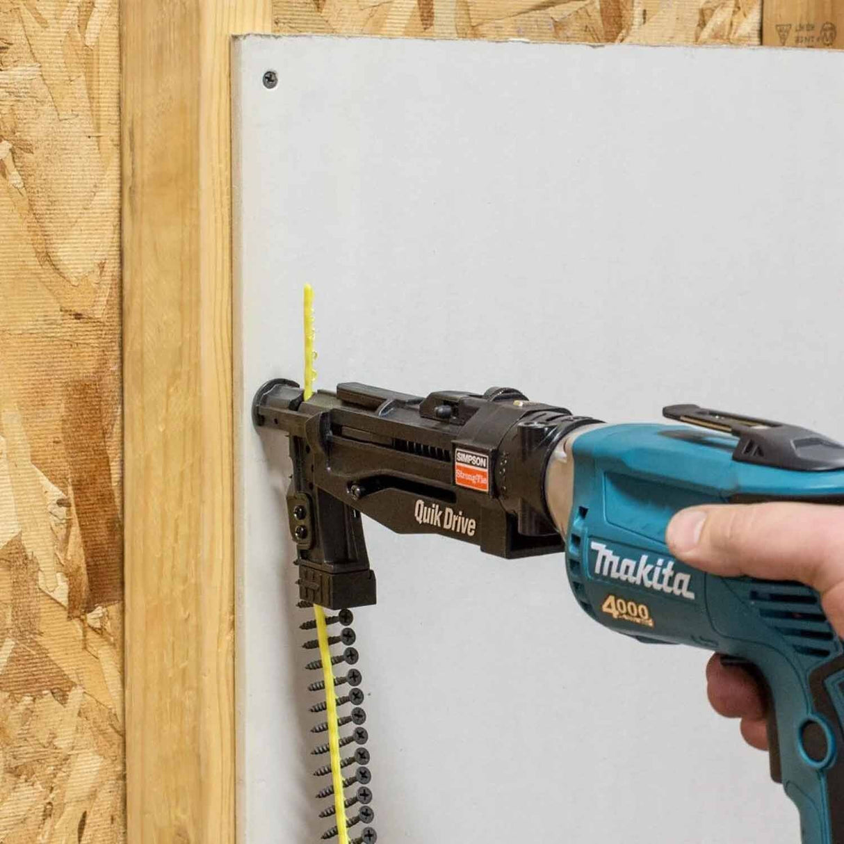 Simpson Strong-Tie DWF158PS Quik Drive (#6 x 1-5/8") Collated Drywall-to-CFS Screw #2 Phillips Bugle Head (2500 Pack) - 3