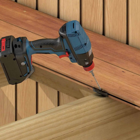Simpson Strong-Tie EB332WDR100 (2-1/4") Premium Hidden Deck Fastener System with Type 305 Screws (100 Pack) - 6