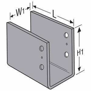 Simpson Strong-Tie ECCO4 End Column Cap Only for 4x - Heavy-Duty Steel Connector - 4
