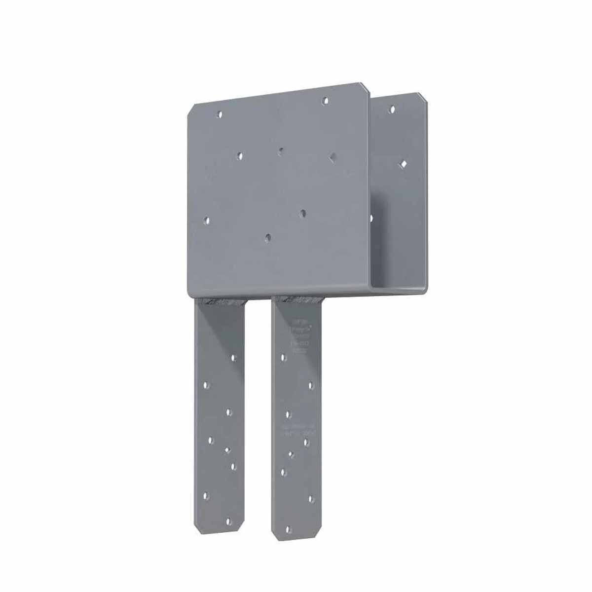 Simpson Strong-Tie ECCQ3-4SDS2.5 (3-1/8" Beam, 14 Post) Quick Install End Column Cap, Gray Paint