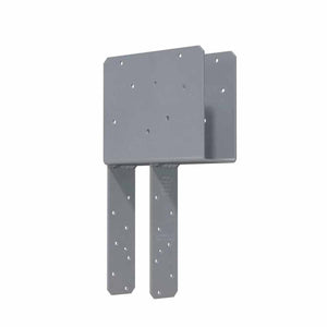 Simpson Strong-Tie ECCQ3-4SDS2.5 (3-1/8" Beam, 14 Post) Quick Install End Column Cap, Gray Paint