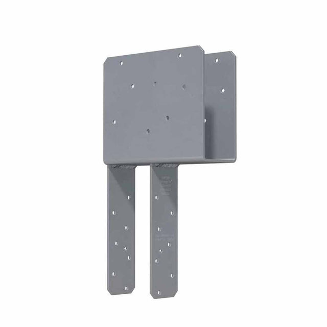 Simpson Strong-Tie ECCQ3-4SDS2.5 (3-1/8" Beam, 14 Post) Quick Install End Column Cap, Gray Paint