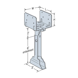 Simpson Strong-Tie EPB44A (4" x 4") Elevated Post Base - 2