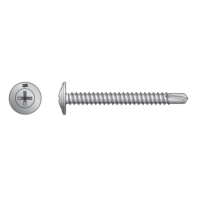 Simpson Strong-Tie F08T200KDB Self-Drilling Wire-Lath Modified Truss-Head Screw (2500 Pack)