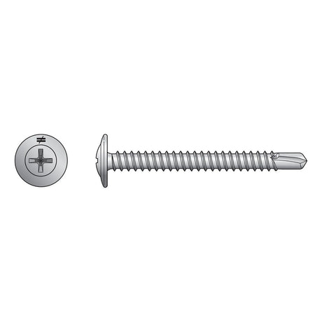 Simpson Strong-Tie F08T200KDC Self-Drilling Wire-Lath Modified Truss-Head Screw (100 Pack)