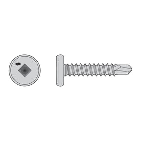 Simpson Strong-Tie F10T100PSB Self-Drilling Pancake-Head Screw - 410 Stainless Steel (4500 Pack)