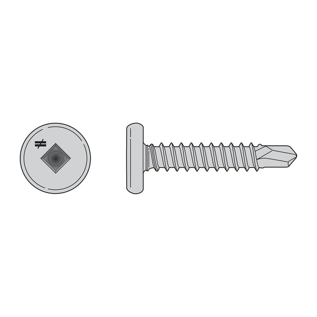 Simpson Strong-Tie F10T100PSC Self-Drilling Pancake-Head Screw (100 Pack)