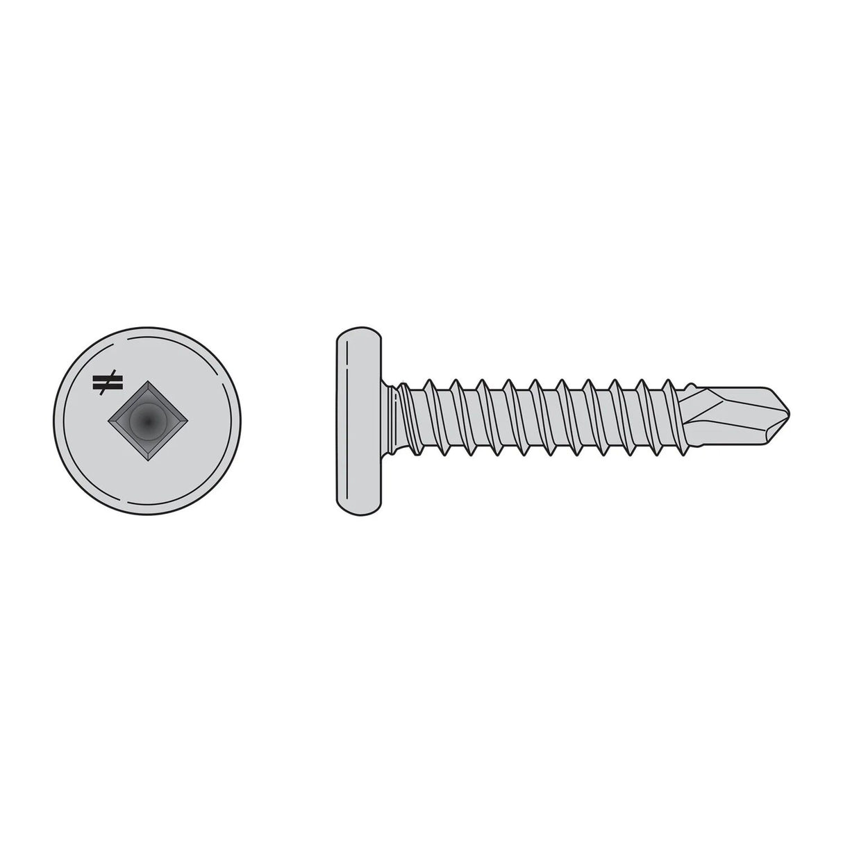 Simpson Strong-Tie F10T100PSC Self-Drilling Pancake-Head Screw (100 Pack)