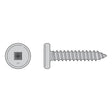 Simpson Strong-Tie F10T100PTC Pancake-Head Screw - 410 Stainless Steel (100 Pack)