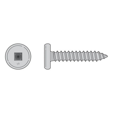 Simpson Strong-Tie F10T200PTM Pancake-Head Screw - 410 Stainless Steel (1000 Pack)