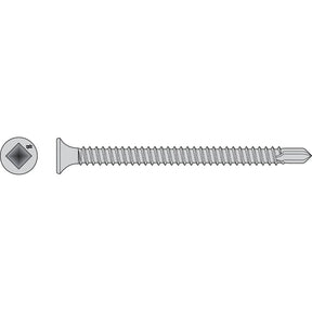 Simpson Strong-Tie F10T300BDC (#10 x 3") Self-Drilling Bugle-Head Screw, #2 Square Drive, Type 410 (100 Pack)