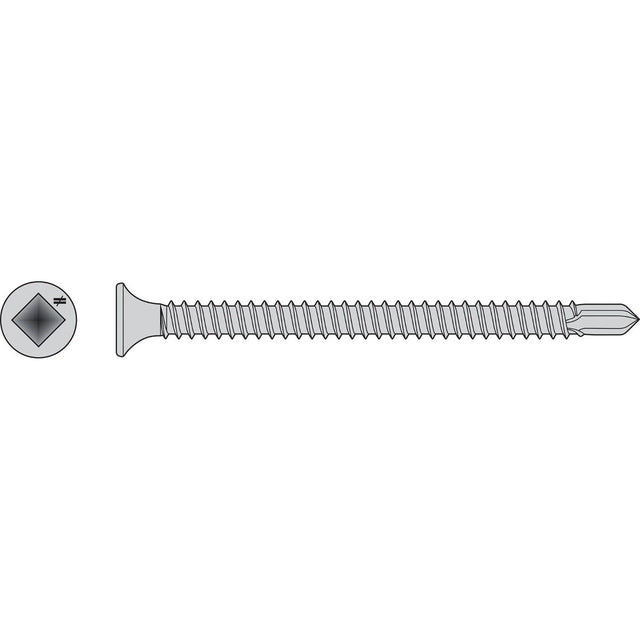 Simpson Strong-Tie F10T350BDC Self-Drilling Bugle-Head Screw for Wood-to-Steel Fastening (100 Pack)