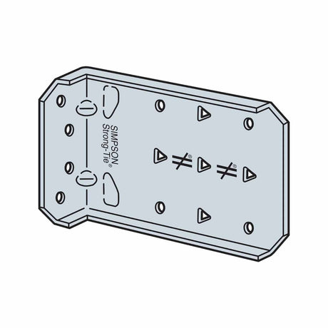 Simpson Strong-Tie FCB45.5-R25 (5-1/2") Bypass Framing Fixed-Clip Connector (25 Pack) - 2