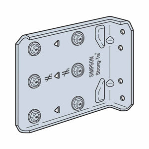 Simpson Strong-Tie FCB45.5-R25 (5-1/2") Bypass Framing Fixed-Clip Connector (25 Pack) - 3