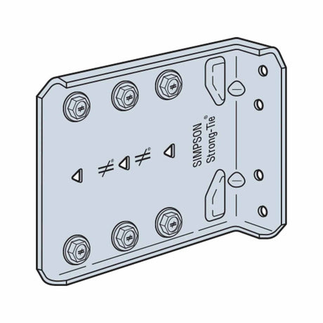Simpson Strong-Tie FCB45.5-R25 (5-1/2") Bypass Framing Fixed-Clip Connector (25 Pack) - 4