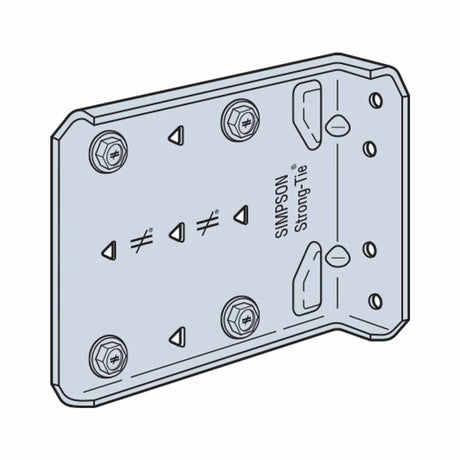 Simpson Strong-Tie FCB45.5-R25 (5-1/2") Bypass Framing Fixed-Clip Connector (25 Pack) - 5