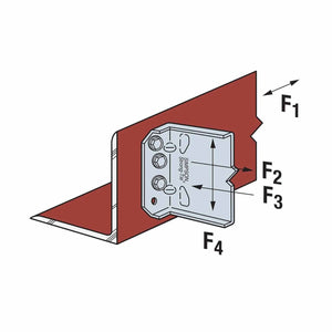 Simpson Strong-Tie FCB47.5-R25 (7-1/2") Bypass Framing Fixed-Clip Connector G90 Galvanized (25 Pack) - 6