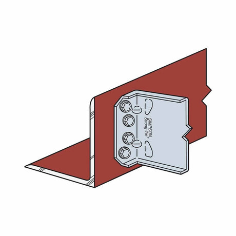 Simpson Strong-Tie FCB47.5-R25 (7-1/2") Bypass Framing Fixed-Clip Connector G90 Galvanized (25 Pack) - 7