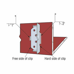 Simpson Strong-Tie FCB47.5-R25 (7-1/2") Bypass Framing Fixed-Clip Connector G90 Galvanized (25 Pack) - 8