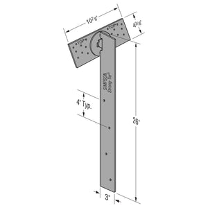 Simpson Strong-Tie FGTR Face-Mount Girder Tiedown Retrofit High Uplift Capacity - 2