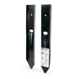 Simpson Strong-Tie FPBM44E None E-Z Mender (12-Gauge) Black Powder-Coated Mender Plate for 4x4 Wood Post