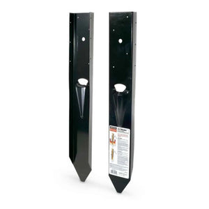 Simpson Strong-Tie FPBM44E None E-Z Mender (12-Gauge) Black Powder-Coated Mender Plate for 4x4 Wood Post