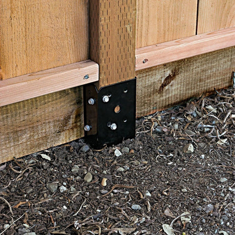 Simpson Strong-Tie FPBS44 None E-Z Spike Black Powder-Coated Post-Base Spike for 4x4 - 3