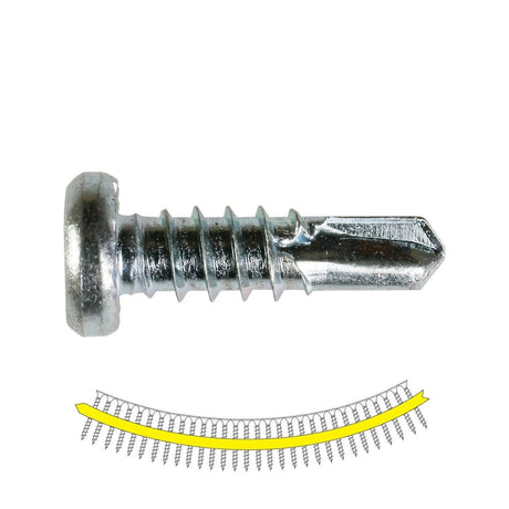 Simpson FPHSD34S1214 Quik Drive Flat Pan Head Framing-To-CFS Screw Zinc (2500 Pack)