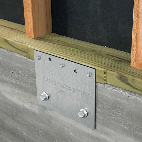 Simpson Strong-Tie FRFP (7" x 9") Flat Retrofit Foundation Plate - G90 Galvanized - 3
