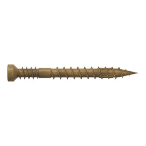 Simpson Strong-Tie FT07112R500 (#7 x 1-1/2") Finish Trim Screw, Trim-Head, Tan (500 Pack)