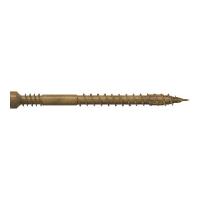 Simpson Strong-Tie FT07200R100 (#7 x 2") Finish Trim Screw T10, Trim-Head, Tan Quik Guard Coating (100 Pack)