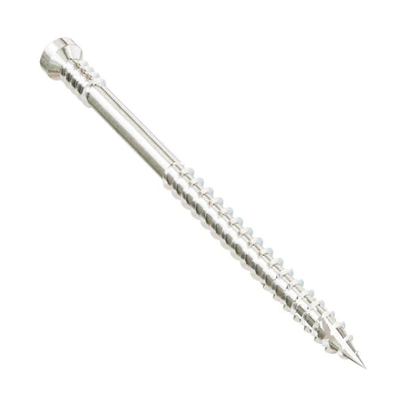Simpson Strong-Tie FT07212T400 (#7 x 2-1/2") Finish Trim Screw - Trim-Head, Type 316 Stainless Steel (400 Pack) - 2