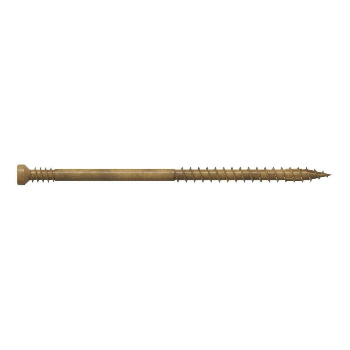 Simpson Strong-Tie FT07300R100 (#7 x 3" T10) Finish Trim Screw Trim-Head Tan Exterior Grade (100 Pack)