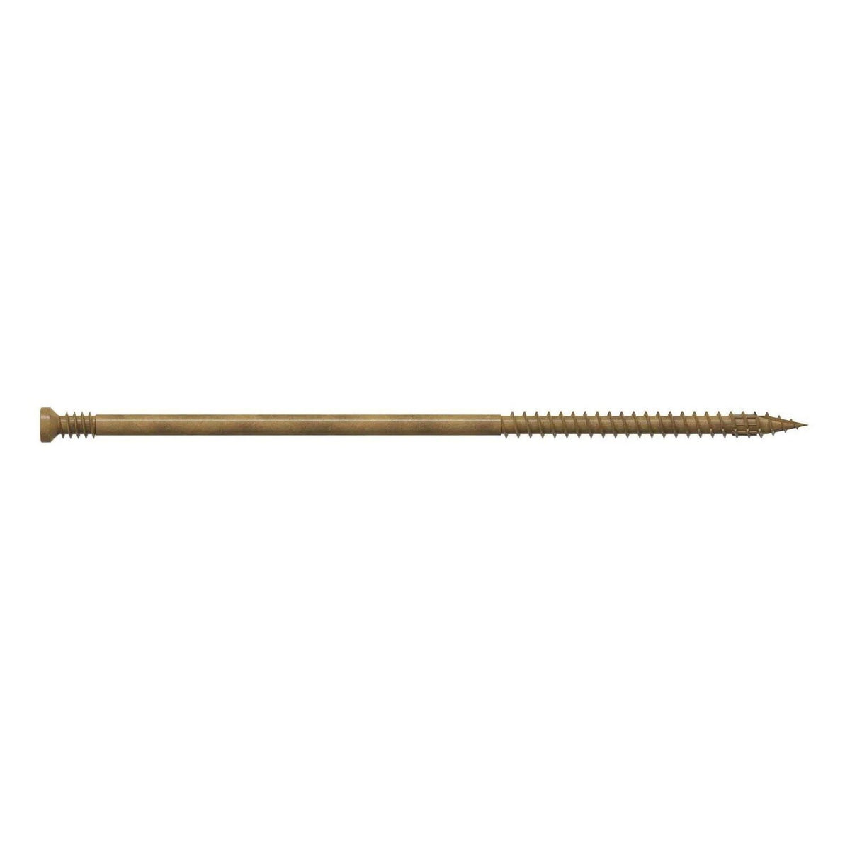 Simpson Strong-Tie FT09500R50 (#9 x 5") Finish Trim Screw T15, Trim-Head, Tan Quik Guard Coating (50 Pack)