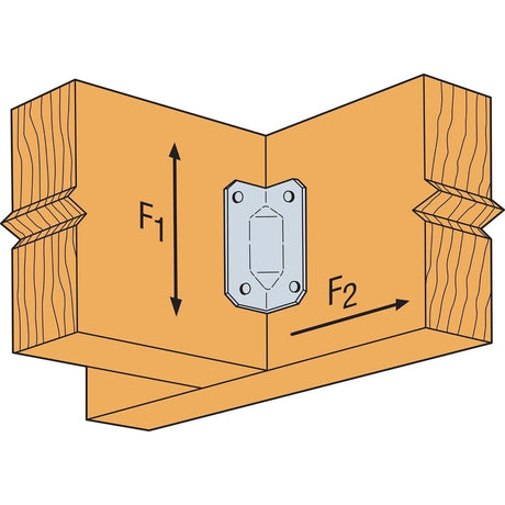 Simpson Strong-Tie GA1 (2-3/4") Gusset Angle for Reinforcing 90 Degree Connections - 3