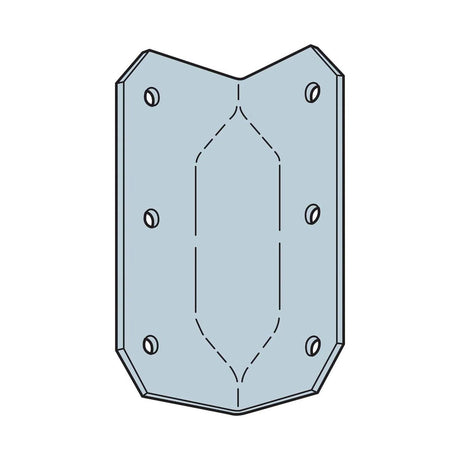 Simpson Strong-Tie GA2 (3-1/4") Gusset Angle for Reinforcing 90 Degree Connections - 2