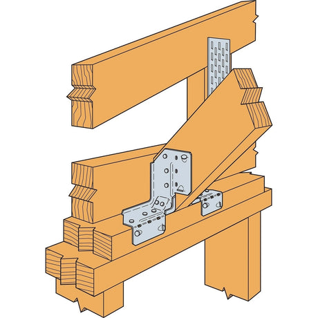 Simpson Strong-Tie GBC Gable Brace Connector Rated for Tension and Compression Loads - 4