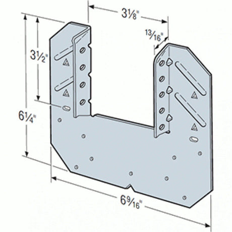 Simpson Strong-Tie H10A-2Z (18-Gauge) Hurricane Tie -  ZMAX Finish - 2