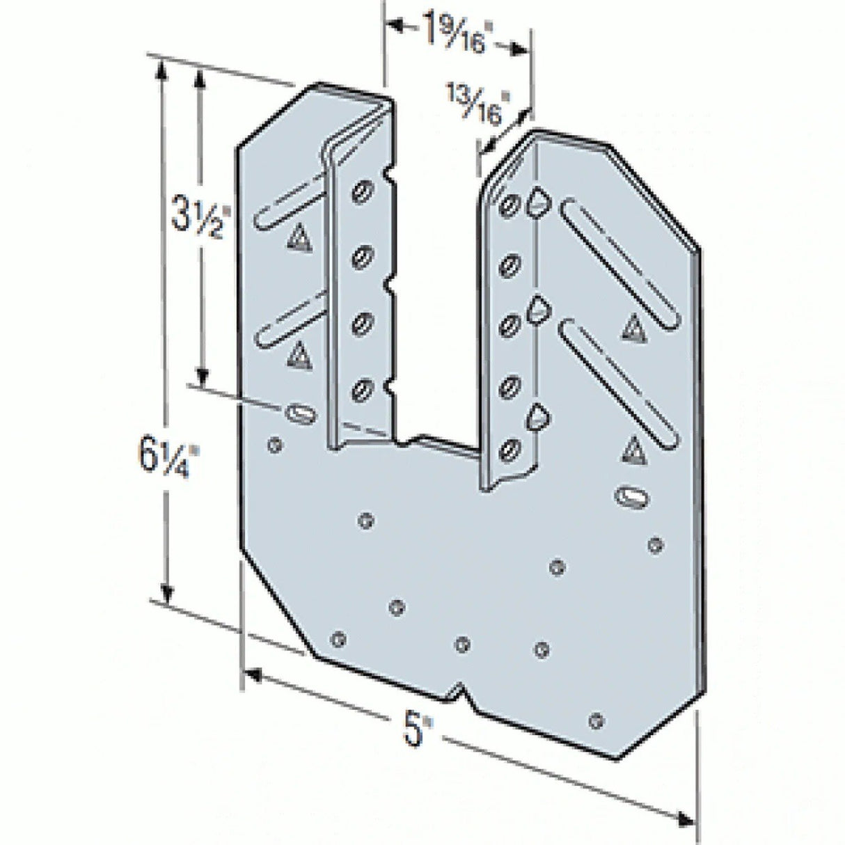 Simpson Strong-Tie H10A (18-Gauge) Hurricane Tie - G90 Zinc Galvanized - 2