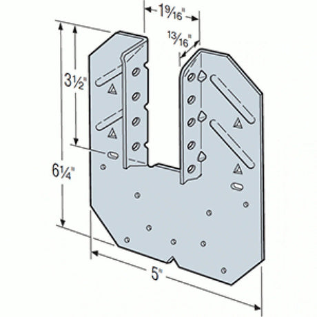 Simpson Strong-Tie H10A (18-Gauge) Hurricane Tie - G90 Zinc Galvanized - 2