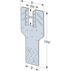 Simpson Strong-Tie H10S (11-5/8" 18-Gauge) Hurricane Tie - G90 Zinc Galvanized - 2