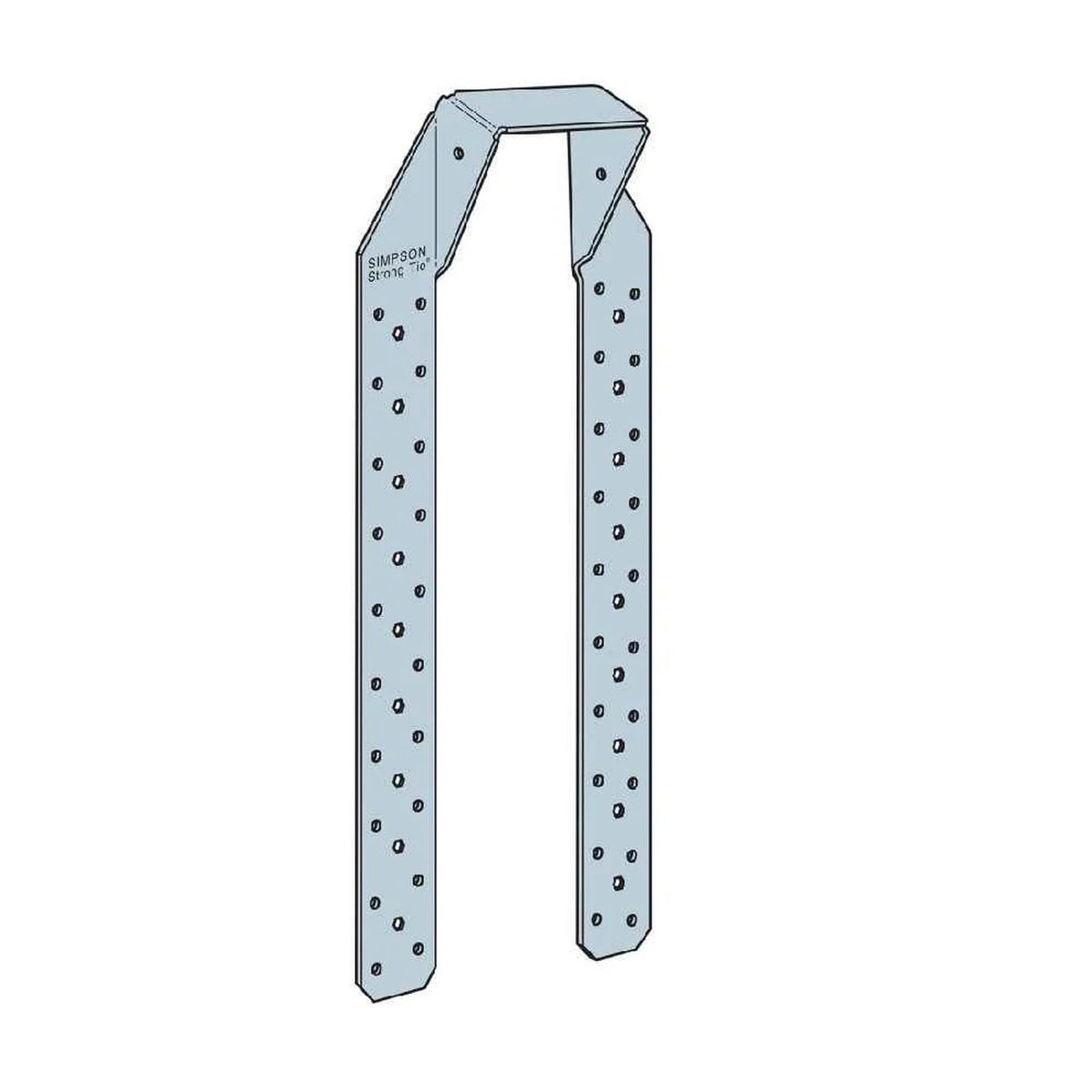Simpson Strong-Tie H16-2 (18-Gauge) Hurricane Tie - G90 Galvanized ...