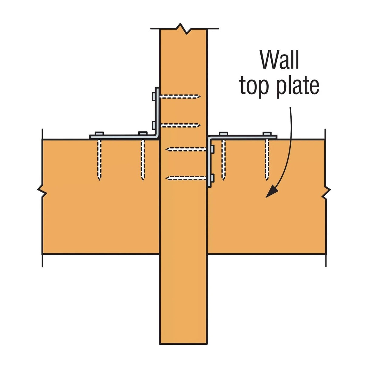 Simpson Strong-Tie H2.5A (1-3/8" x 6" 18-Gauge) Hurricane Tie - G90 Galvanized - 4