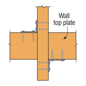 Simpson Strong-Tie H2.5A (1-3/8" x 6" 18-Gauge) Hurricane Tie - G90 Galvanized - 8